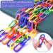 Bissap Plastic Chain Links Birds 250pcs - Mix Color Rainbow DIY C-Clips for Swing Climbing Cage Toys - Ideal for Sugar Gliders, Rats, Parrots, Birds - Children's Learning Toy - Buy Online on GoSupps.com