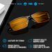 AmberSleep Amber Yellow Tinted Blue Light Blocking Glasses - Non-Prescription Anti-Glare UV Protection for Eye Strain Relief Sleep Improvement & Gaming - International Shipping Available - Buy Online on GoSupps.com