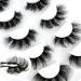 Buy 20mm Mink Flu-ffy Lashes | 5 Pairs of 3D Volume Curly Dramatic False Eyelashes - Thick & Full - Buy Online on GoSupps.com
