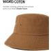 Washed Cotton Packable Bucket Hat for Women/Men - Dark Orange, Medium-Large - Buy Online on GoSupps.com