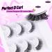 Self Adhesive Eyelashes Natural Wispy Lashes Self Adhesive Lashes No Glue Needed Reusable Faux Mink False Lashes 3D Volume C Curl by Newcally Lashes-C - Buy Online on GoSupps.com