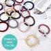 Cozeasy 12-Piece Elastic Hair Tie Set for Thick & Curly Hair - No Metal Ponytail Holders in Ivory Smoke Blue Pink Cherry Gray & Black - Buy Online on GoSupps.com