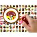 Nail Stickers Decals (5 Sheets) Bright Jolly Mushrooms FLONZNAIL Nail D cor - Buy Online on GoSupps.com