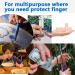 JKcare Large Silicone Finger Sleeves - 10 Pack for Trigger Finger, Arthritis, Corns, Calluses - Finger Support & Pain Relief - Buy Online on GoSupps.com