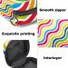 Buy Rainbow Waves Menstrual Pad Bag with Zipper | Women's Tampon & Napkin Organizer | Stylish & Functional Collection for Women and Girls - Buy Online on GoSupps.com