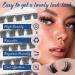 Buy Crislashes D Curl Cluster Eyelashes - 144pcs Mixed 12-18mm Wispy Eyelash Extensions for Reusable Home Application - Buy Online on GoSupps.com