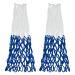 Sanung Basketball Net, Wear-Resistant Polyester Basketball Net Replacement for Home Use, Fits Standard Size Basketball Hoop, Lightweight 12 Loops Basketball Hoop Net, Easy to Setup, Set of 2