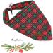 Unique Christmas Dog Towel - Adjustable Washable Cotton Latz in Red & Green for Small & Medium Dogs & Cats - Buy Online on GoSupps.com