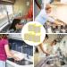 Multipurpose Dishwashing Rags - Double Layer Wipes Dish Cloths Cleaning Rags Sponge Reusable Dish Washing Scrubbers Cleaning Towels Dish Cloth for Kitchen Bathroom - Buy Online on GoSupps.com