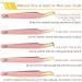 Tipu 5 Pack Diamond Grip Lash Tweezers Set - Japanese Stainless Steel Fiber Tip, Professional Volume Eyelash Extensions Tool with Wristband (Pink Gold) - Buy Online on GoSupps.com