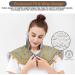 Large Electric Weighted Heating Pad for Neck and Shoulders - 6 Heat Settings, Pain Relief, Washable - 22.8''x16.5'' Light Grey - Buy Online on GoSupps.com