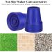 Heavy Duty Replacement Rubber Crutch Tips for Canes & Walkers - Non-Slip All Terrain Caps - Universal Fit - 4 PCS (Blue) - Buy Online on GoSupps.com