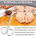 Long Handled Toenail Scissors Clippers - Stainless Steel for Seniors - 6 Inch Podiatrist Manicure Pedicure Tool - Buy Online on GoSupps.com