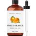 Brooklyn Botany Sweet Orange Essential Oil – 100% Pure and Natural – Therapeutic Grade Essential Oil with Dropper – Sweet Orange Oil for Aromatherapy and Diffuser - 4 Fl. OZ Orange 4 Fl Oz (Pack of 1)