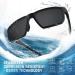 TOREGE Sports Polarized Sunglasses TR66 - Matte Black & Black Lens - Buy Online on GoSupps.com