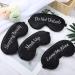4-Piece Funny Silk Eye Mask Set for Women and Men - Blackout Blindfold for Travel, Nap, Meditation - Adjustable Strap Sleeping Eye Cover (Black) - Buy Online on GoSupps.com