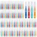 80 Pcs Interdental Brushes Soft Dental Brushes Floss Brushes Teeth Brushes Toothpick Tooth Flossing Head Oral Dental Hygiene Brush for Cleaning Gaps Between Teeth