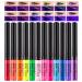 12PCS UV Coloured Eyeliner Set Bright Colors Eye Liner Liquid Colored Eyeliner Pen Eye Shadow Pencil Lip Liner Professional Eye Makeup Waterproof Smooth & No Fading for Women Make Up Eye (43-UV Colors)