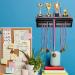 Pllieay Wooden Medal Hanger Display with Shelf - Black Race Medal Trophy Holder - Buy Online on GoSupps.com
