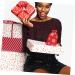 PLAFOPE Candy 10pcs Snowflake Burlap Bag Holiday Pouch Portable Bag Package Bag Storage Bag Handbag Christmas 14X10X0.3CM Red - Buy Online on GoSupps.com