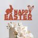 WedDecor Happy Easter Orange Glitter Cake Topper Rabbit Bunny Ears Easter Egg Cupcake Picks Happy Spring Easter Themed Cake Pick For Kids Birthday Baby Shower Party Favour Decoration Supplies Happy Easter - Rabbit Orange - Buy Online on GoSupps.com