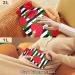 Shop Naanle Striped Strawberry Heat Bottle - 1L Transparent Hot Water Bottle for Bed Hand & Foot Warmer Pain Relief & Heat Therapy | International Shipping Available - Buy Online on GoSupps.com