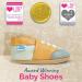 Yellow Leather Baby Walking Shoes | Soft Sole Baby Girl Boy Toddler Shoes 6-12 Months - Buy Online on GoSupps.com