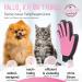 Buy L wenk nig Taurus 2.0 High-Quality Pet Brush Gloves for Cats & Dogs - Extra Long Soft Knobs & Accessories in Pink - Ideal for Short & Long-Haired Pets - Buy Online on GoSupps.com