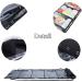 Hanging Yarn Storage Organizer with 5 Compartments - Large Clear Wall Display for Bulky Yarn, Needles, and Hooks (Black) - Buy Online on GoSupps.com