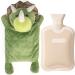 HomeTop Premium Classic Rubber Hot and Cold Water Bottle with Cute Triceratops Cover - 2L White, 67.63 Fl Oz - Buy Online on GoSupps.com
