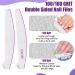 100/180 Grit Nail Files Set - 12PC Professional Double-Sided Nail Files for Gel & Acrylic Nails - Perfect for Nail Studios - Violet Color - Buy Online on GoSupps.com