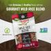 Pack of 3 x 400g Wild Rice Blend with Long Grain Brown Rice Chusei Calrose Rice Riceberry Rice Black Rice Kow Mun Red Jasmine Rice Non Gluten Non-GMO Kosher and Vegan - Floating Leaf - Buy Online on GoSupps.com