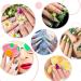 Duufin 200 Sheets Nail Foils - Laser Flower & Starry Sky Transfer Stickers for DIY Nail Art - Buy Online on GoSupps.com