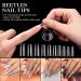 Beetles Clear French Acrylic Nail Tips - Half Cover False Nails with Case for DIY Nail Art at Home - Buy Online on GoSupps.com
