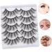 minkissy 1 Box Fake Eyelashes Natural False Lashes Faux Wispy Eyelashes Puffy Stickers Makeup Stickers Colored Stickers Artificial False Eyelash Fluffy Fake Lash 5d Fiber Lengthen 3d Extend - Buy Online on GoSupps.com