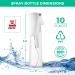 10oz Ultra Fine Empty Continuous Spray Bottle for Hairstyling, Plants, Cleaning, Misting - Durable and Clear - Ideal for Skin Care and Cooking - Buy Online on GoSupps.com
