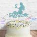 Cakeshop Cake Decoration Pack | Mermaid Happy Birthday Premium Double Sided Glitter Card Cake Topper & 25g Party Pack of Cake Sugar Sprinkles | Custom Name & Age Cake Decorations (Baby Blue) Non-Prime Glitter Card: Baby Blue - Buy Online on GoSupps.com