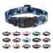 Mercano dog collar adjustable soft nylon comfort & robust patterned dog collar for small medium large dog puppies (s turtle bamboo) s turtle bamboo