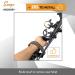 SUNYA Archery Bow Wrist Sling - 550 Paracord Strap with Full Grain Leather Yoke - Expedition Camo - Buy Online on GoSupps.com