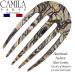 Camila Paris CP3399 Small Rounded Onyx French Twist Hair Comb - Handmade Strong Hold Hair Clip for Women - Made in France - Buy Online on GoSupps.com
