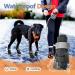 Waterproof Dog Boots - Non-Slip Paw Protection with Adjustable Reflective Straps | Large Black Dog Shoes (4 Pieces) for All Sizes - Buy Online on GoSupps.com