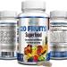 20 Fruits Superfood - Powerful Natural Antioxidants Concentrated Fruits incl. Aloe Vera Blueberry Cranberry Grape Skin Acai Goji Non-GMO Formula - 60 Capsules