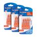 One drop only - 3 x 30 pieces (90 pieces) curved dental picks/conjunction cleaner/modern toothpick/base smell combat through tooth sticks