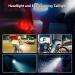 Rechargeable Bike Lights Set - Super Bright Front Headlight and Tail Light with Turn Signals for Night Riding - Buy Online on GoSupps.com