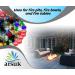 Arsuk Glass Beads - 180 Colorless Pebbles for Garden & Aquarium | Decorative Clear Stones & Mixed Glass Nuggets - Buy Online on GoSupps.com