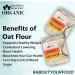 Blessfull Healing Organice Oat Flour 1 lb (453 Gram) - Buy Online on GoSupps.com
