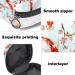 Stylish Menstruation Pad Bag with Zipper - Tropical Japanese Flowers & Koi Fish Design | Women s Napkin & Tampon Collecting Bag - Buy Online on GoSupps.com