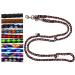 Dog linen large dogs up to 80 kg double linen jumbo 2.40m / 2.80m / 3.50m / 5m adjustable exercise line / guide very stable (2.80m 4-fold adjustable Ohio (black-silver-red)) 2.80m 4 times adjustable ohio (Black-silver-red)