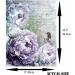Lilac Theme Mulberry Rice Paper 8x10.5 inch - 6 Unique Printed Images, 30gsm Fiber, Decoupage & Mixed Media Crafts - Buy Online on GoSupps.com