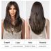 Testar Dark Brown Long Layered Wigs with Bangs for Women - Naturally Looking Synthetic Shoulder-Length Hair for Everyday Use - Buy Online on GoSupps.com